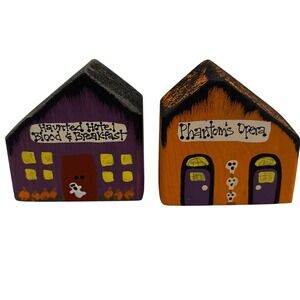 1990s Halloween Decor‎ Haunted Hotel Phantom Opera Wood Houses Set Decoration